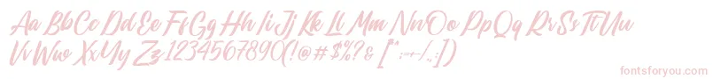 Lastwinter Font – Pink Fonts on White Background