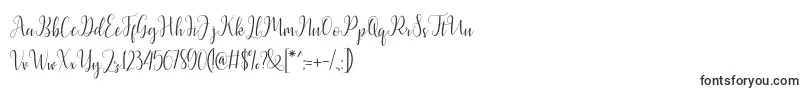Czcionka Latasha Script – czcionki kaligraficzne
