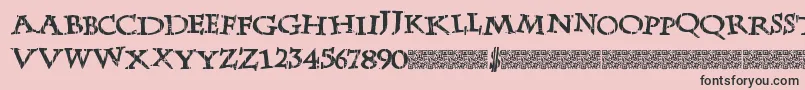 LateDrank Font – Black Fonts on Pink Background
