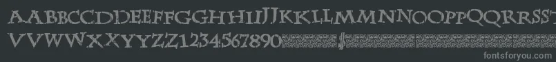 fuente LateDrank – Fuentes Grises Sobre Fondo Negro