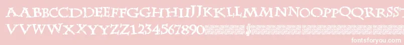 LateDrank Font – White Fonts on Pink Background