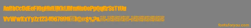 LateNoise-Schriftart – Orangefarbene Schriften auf grauem Hintergrund