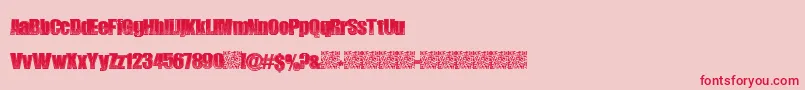 LateNoise Font – Red Fonts on Pink Background