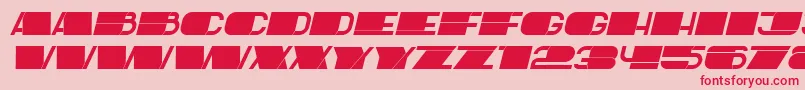 Latest Italic Font – Red Fonts on Pink Background