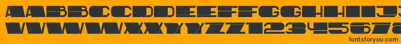 Latest Font – Black Fonts on Orange Background
