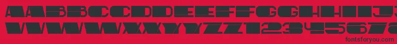 Latest Font – Black Fonts on Red Background