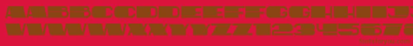 Latest Font – Brown Fonts on Red Background