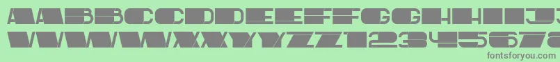 Latest Font – Gray Fonts on Green Background