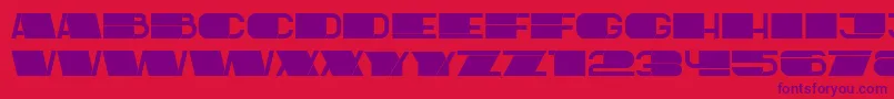 Шрифт Latest – фиолетовые шрифты на красном фоне
