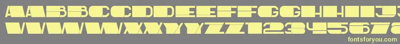 Latest Font – Yellow Fonts on Gray Background