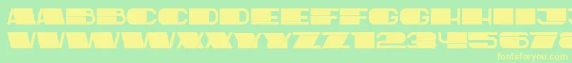 Latest Font – Yellow Fonts on Green Background