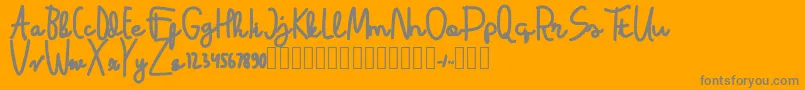 Latina Bold Font – Gray Fonts on Orange Background