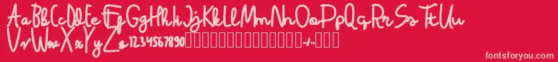 En savoir plus sur la police Latina Bold Police Latina Bold – polices roses sur fond rouge