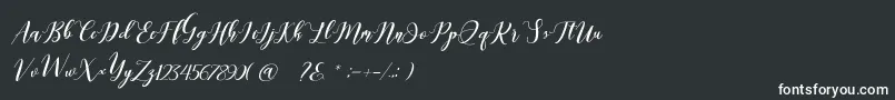 Шрифт Latte coffee Script – белые шрифты