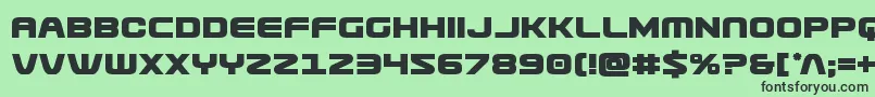 Usuzibold Font – Black Fonts on Green Background