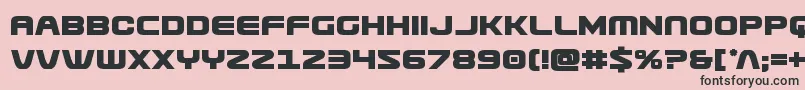 フォントUsuzibold – ピンクの背景に黒い文字