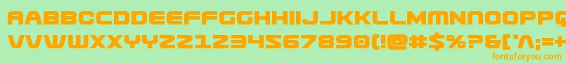 Usuzibold Font – Orange Fonts on Green Background