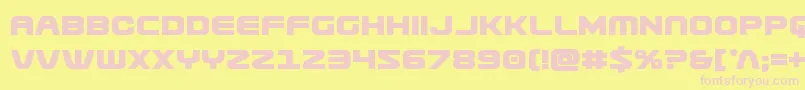 Usuzibold Font – Pink Fonts on Yellow Background