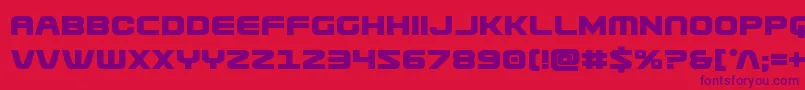 Usuzibold Font – Purple Fonts on Red Background