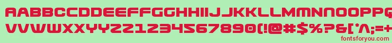 Usuzibold Font – Red Fonts on Green Background