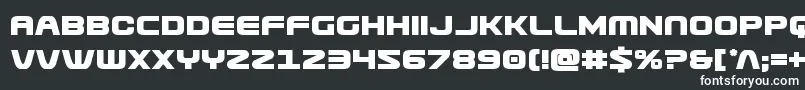 フォントUsuzibold – 黒い背景に白い文字