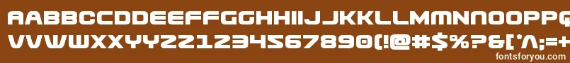 フォントUsuzibold – 茶色の背景に白い文字