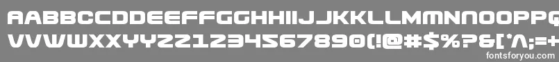 フォントUsuzibold – 灰色の背景に白い文字