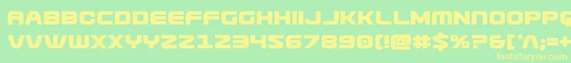 Usuzibold Font – Yellow Fonts on Green Background