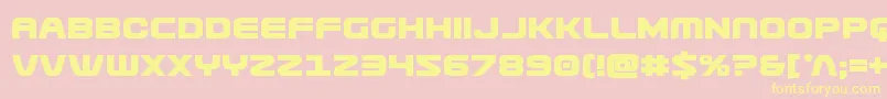 Usuzibold Font – Yellow Fonts on Pink Background