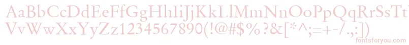 SgaramondRegular Font – Pink Fonts on White Background