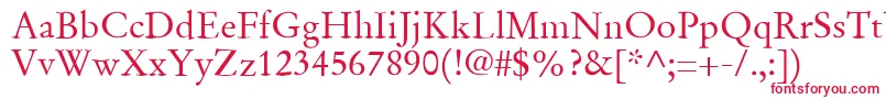 SgaramondRegular Font – Red Fonts