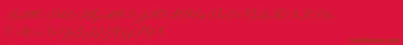 Подробнее о шрифте Laurence Script DEMO Шрифт Laurence Script DEMO – коричневые шрифты на красном фоне