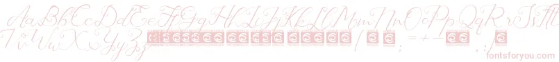 Laureta PersonalUse Font – Pink Fonts on White Background