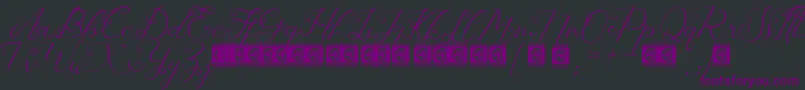 Laureta PersonalUse Font – Purple Fonts on Black Background