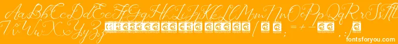 Laureta PersonalUse Font – White Fonts on Orange Background