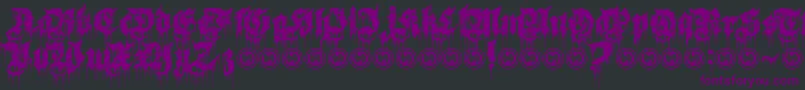 BurnTheWitchPersonalUseOnly Font – Purple Fonts on Black Background