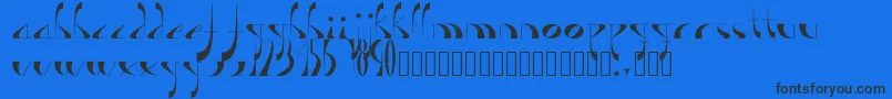 Lavande Font – Black Fonts on Blue Background