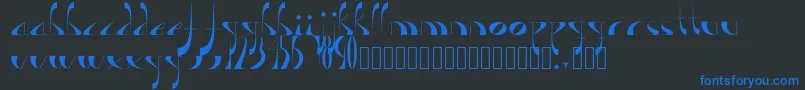 Lavande Font – Blue Fonts on Black Background