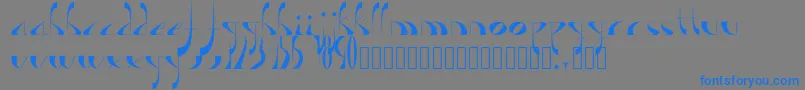 Lavande Font – Blue Fonts on Gray Background