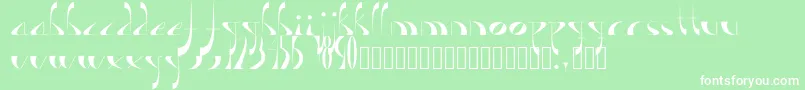 Lavande Font – White Fonts on Green Background