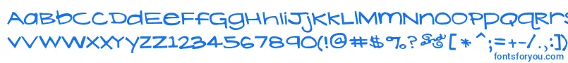Шрифт LavenderLime – синие шрифты