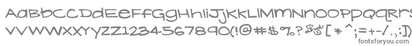 Шрифт LavenderLime – серые шрифты на белом фоне