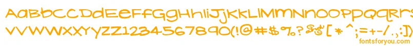 Шрифт LavenderLime – оранжевые шрифты на белом фоне