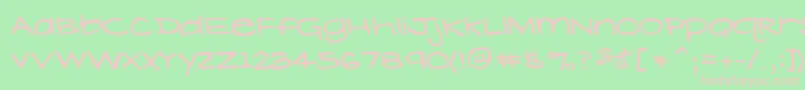 LavenderLime Font – Pink Fonts on Green Background