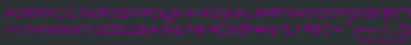 Шрифт LavenderLime – фиолетовые шрифты на чёрном фоне