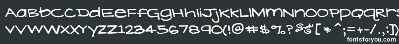 Шрифт LavenderLime – белые шрифты