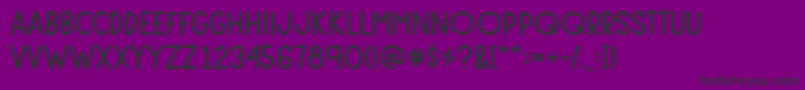 フォントLavigne – 紫の背景に黒い文字