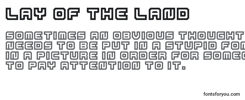 Lay Of The Land Font
