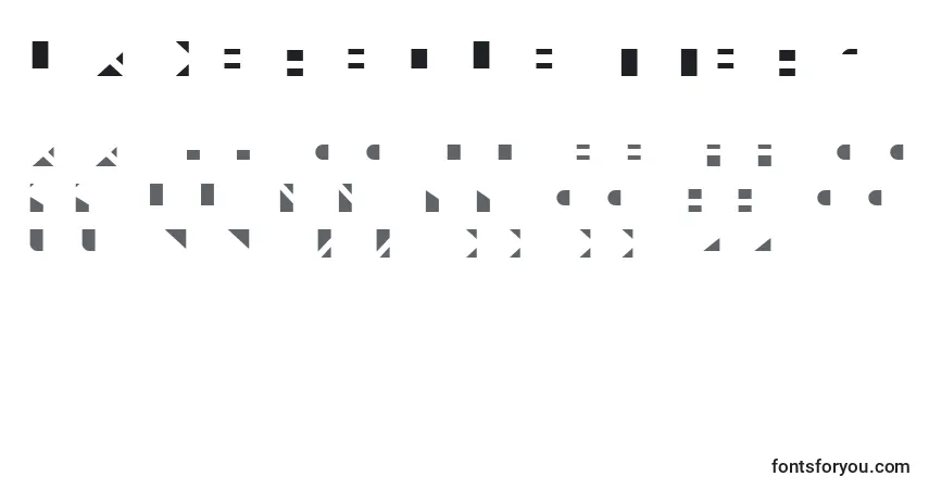 Schriftart LayeredLetters LightLayer – Alphabet, Zahlen, spezielle Symbole