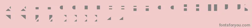 フォントLayeredLetters LightLayer – ピンクの背景に灰色の文字